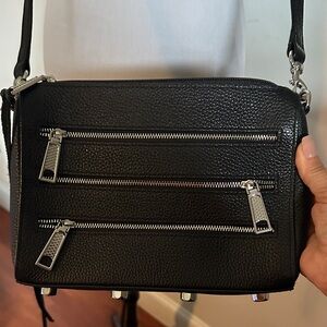 Rebecca Minkoff Black Leather crossbody purse bag